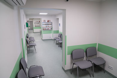 Poczekalnia dla oczekujących pacjentów Centrum Medycznego Progamed