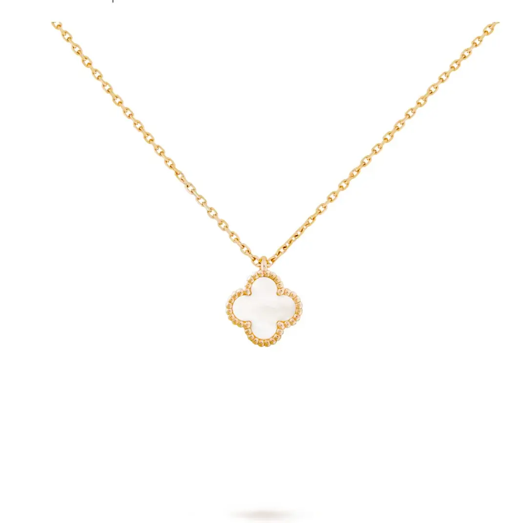 Single Clover Mini Mother of Pearl Necklace