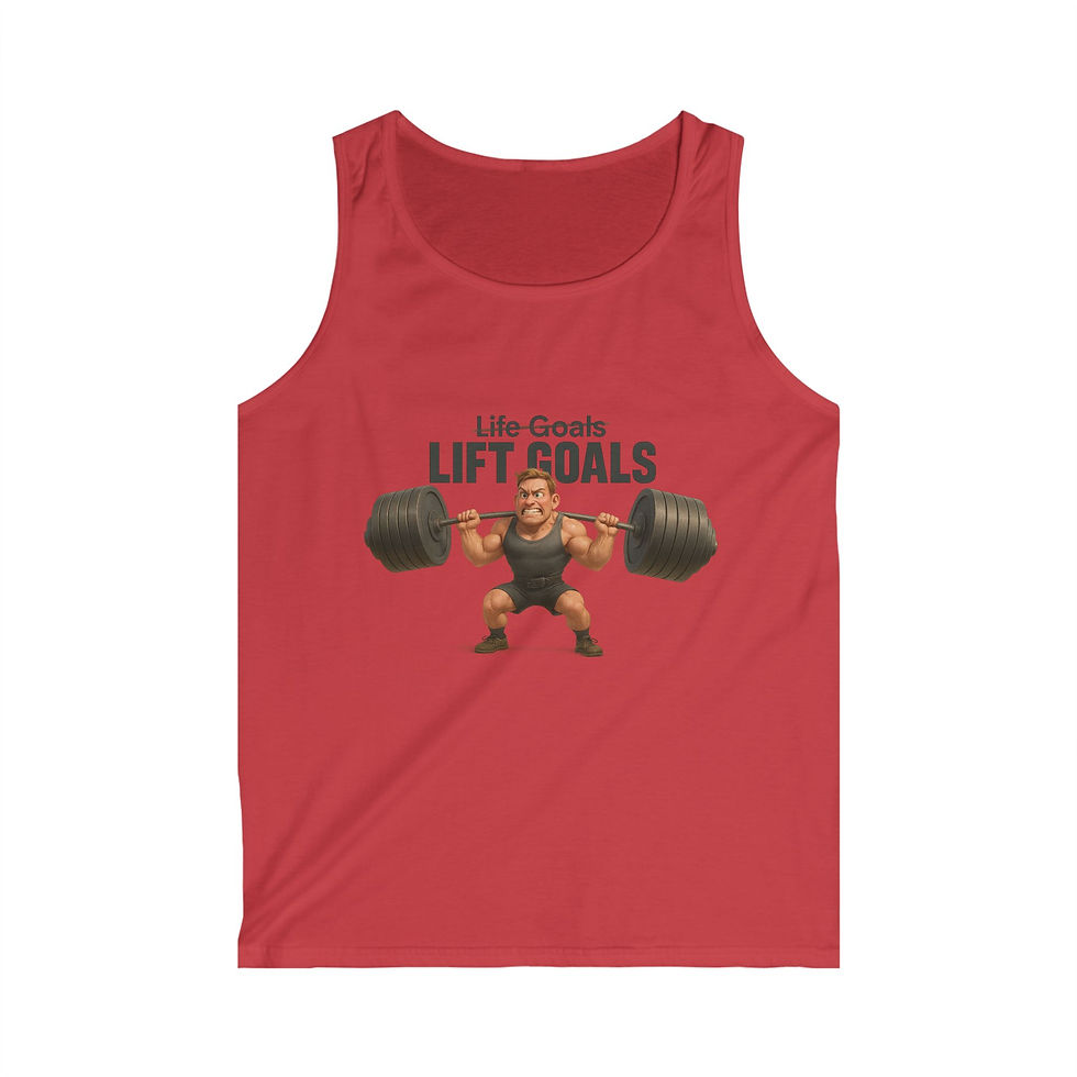 Thumbnail: Men’s Tank Top – Lift Goals (Male Character)