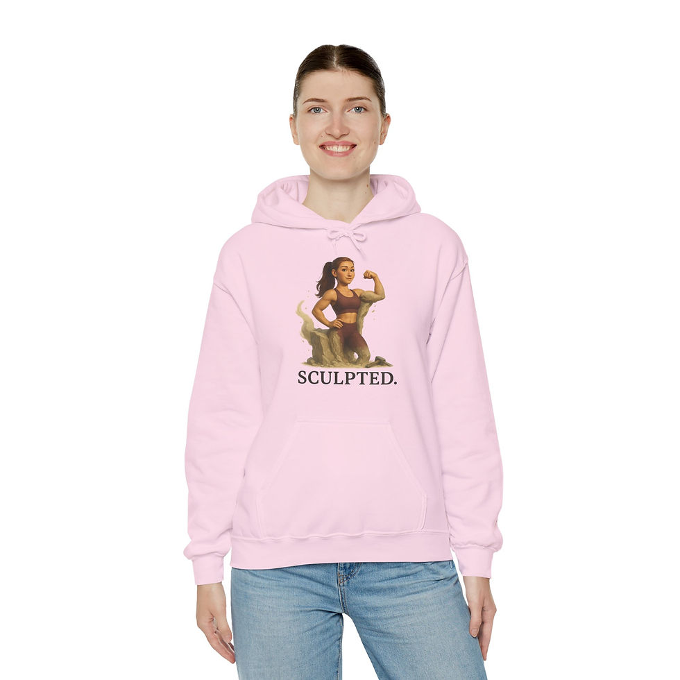 Thumbnail: Funny Gym Hoodie – Sculpted (Female Character)