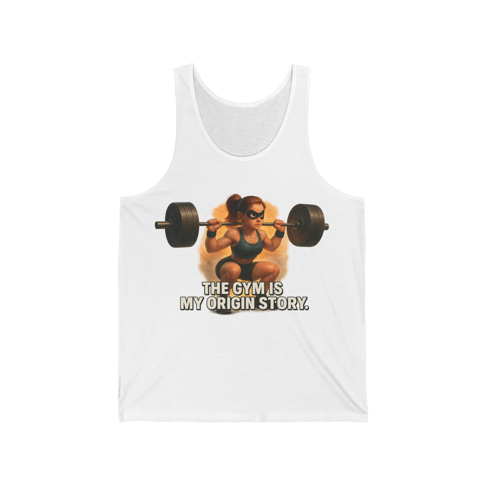 The Gym Is My Origin Story Tank Top – Female Character Design
