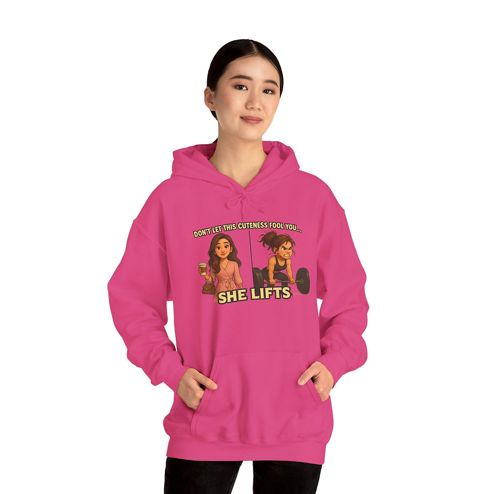 Thumbnail: Funny Gym Hoodie – Don’t Let This Cuteness Fool You, She Lifts