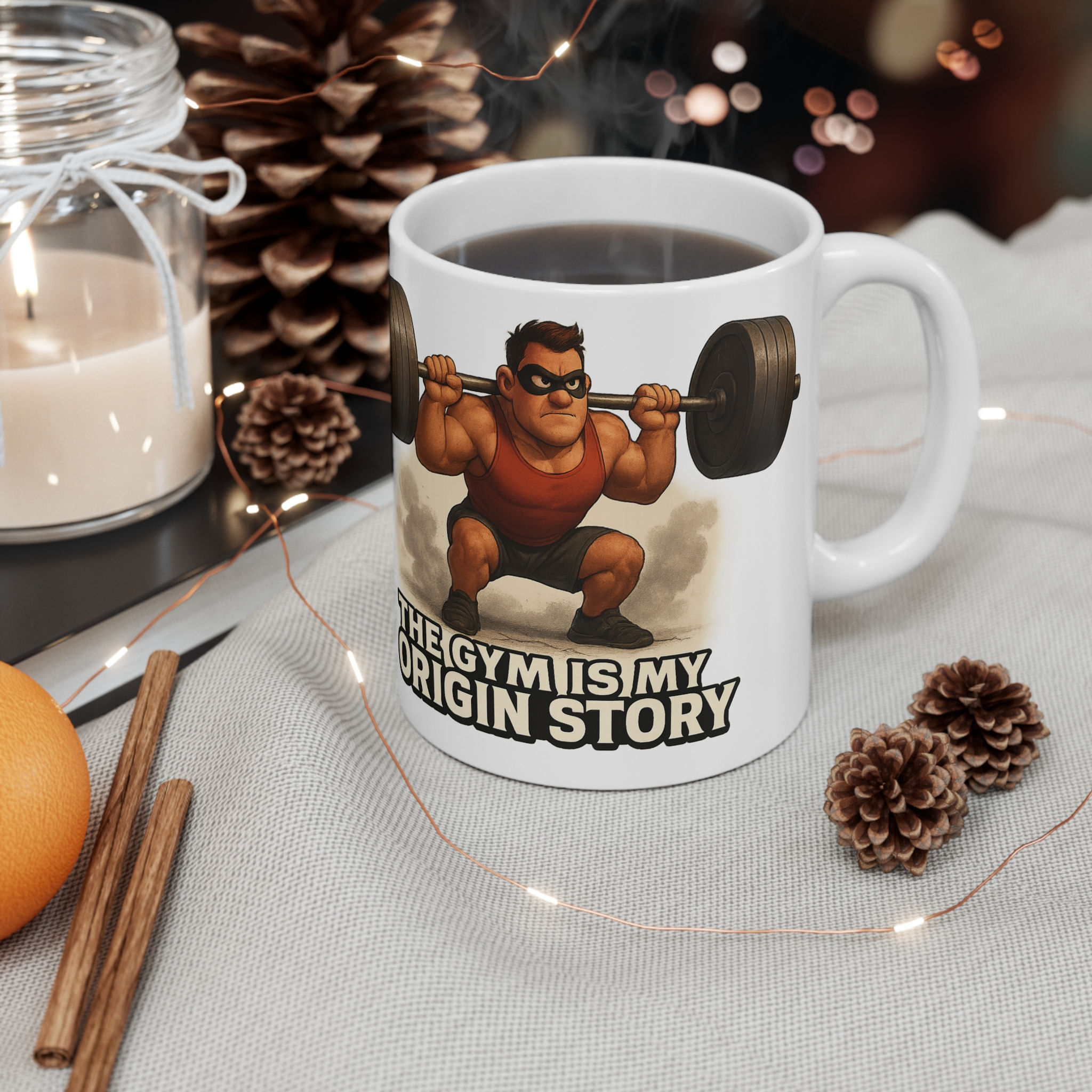 Gym Mug – The Gym Is My Origin Story (Male)