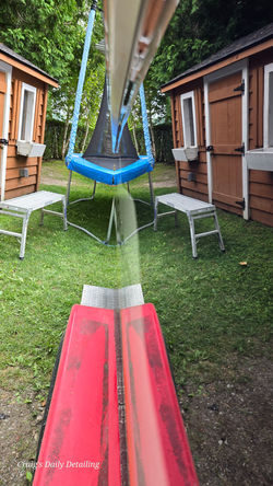 Boat Polishing Balsam Lake Ontario