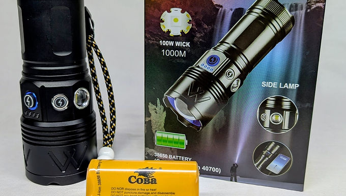 COBA Aluminum Alloy Flashlight with Lamp