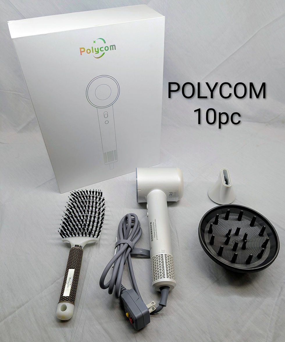 POLYCOM Hair Dryer and Brush Set