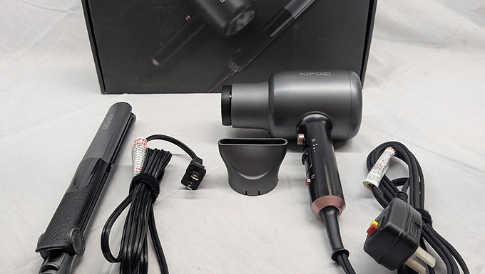 Hair Dryer and Flattening Iron Set