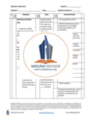 Multiple Sclerosis Care Plan for SNF/Nursing Homes