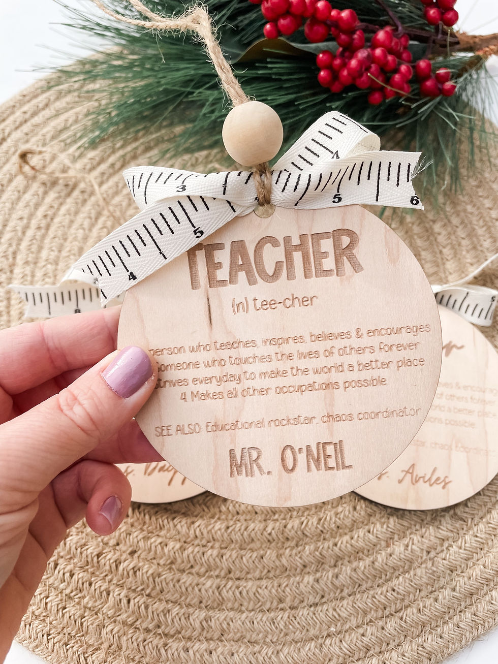 Thumbnail: Teacher ornaments 