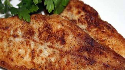Dressed Sand Dabs Pan Fried