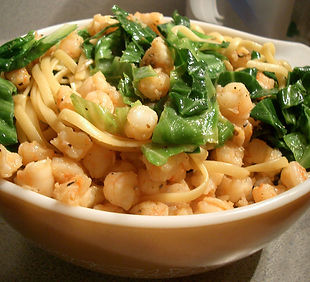 Shrimp Macaroons with Pineapple Sauce