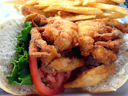 Fried Soft Shell Blue Crabs