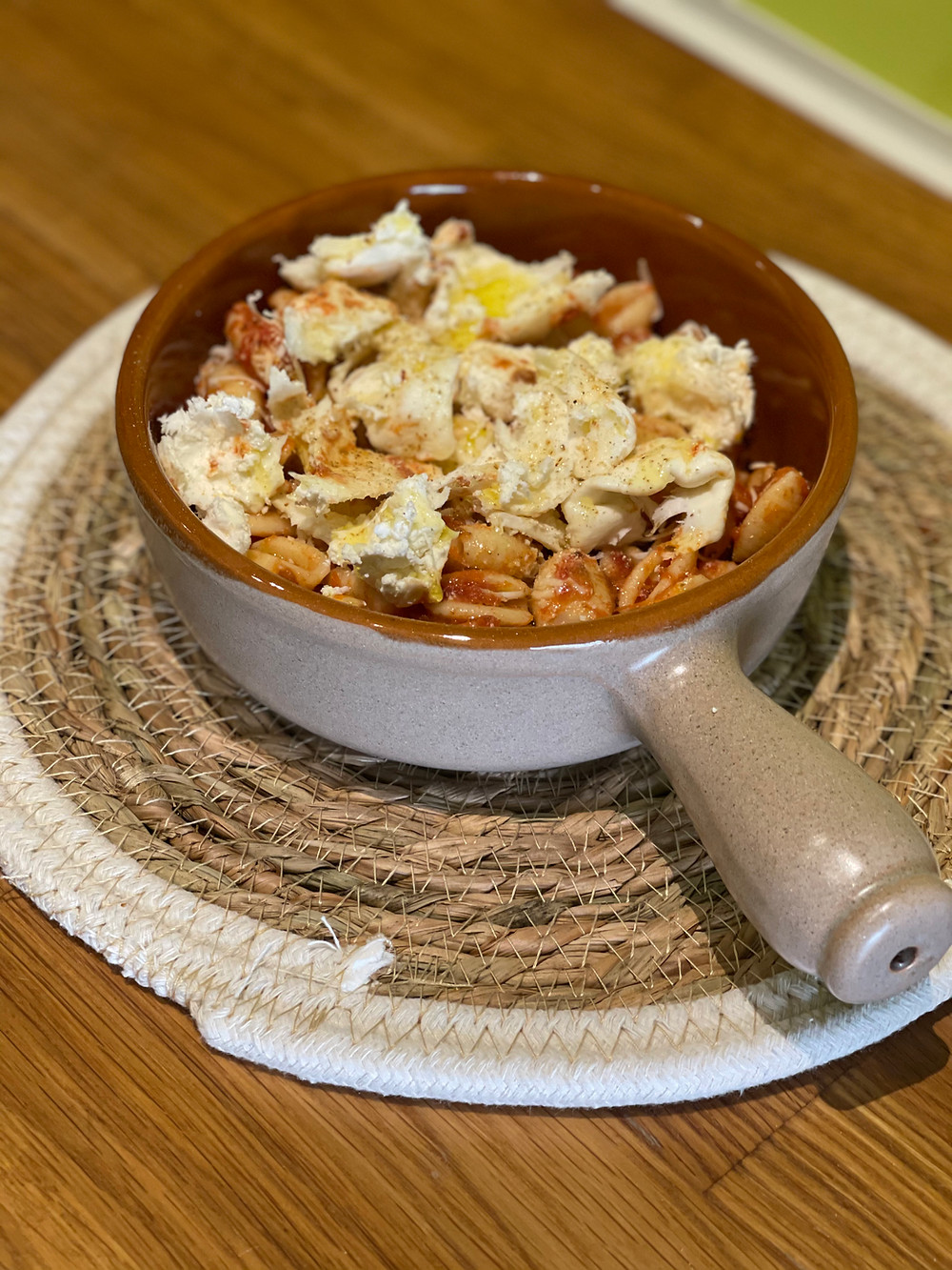 Gnocchetti Sardi sauce tomate et Burratina gratiné