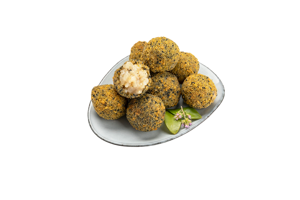 Arancini cacio e pepe préfrits 1 KG Agridistribution