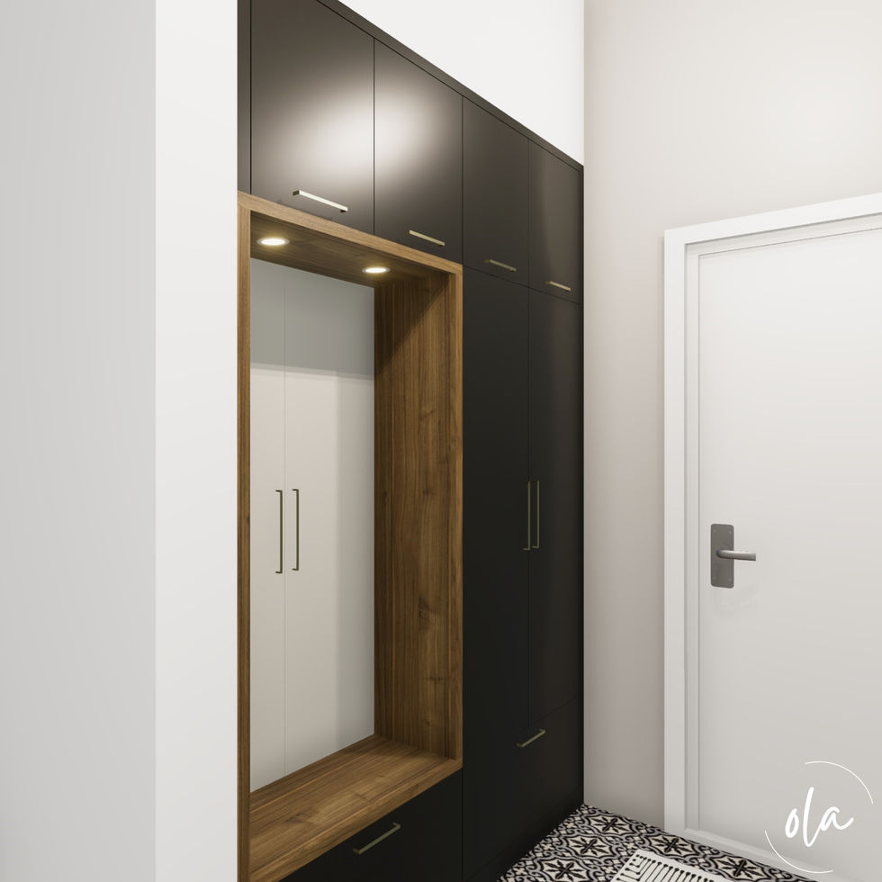 Entrée Hall mobiliers intégrés vestiaire