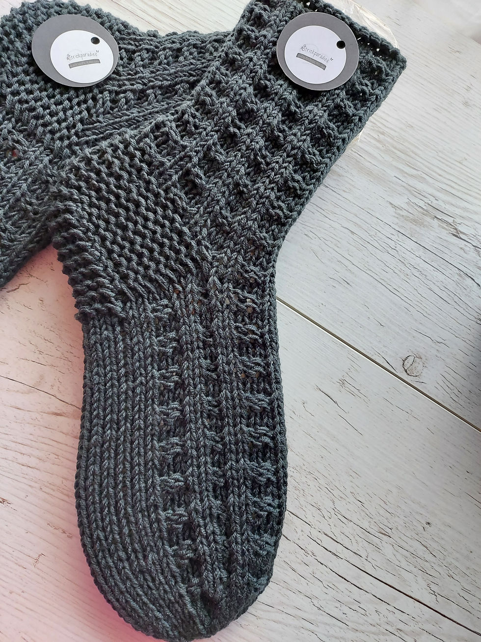 Thumbnail: Sehr warme dicke Merino-Socken. Strickparadies-Geschenke -Socken