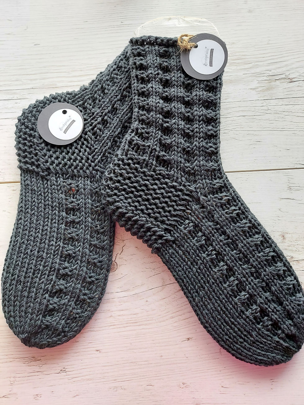 Thumbnail: Sehr warme dicke Merino-Socken. Strickparadies-Geschenke -Socken