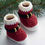 Thumbnail: Babyschuhe,Christmas Häkelschuhe,rote Stiefel