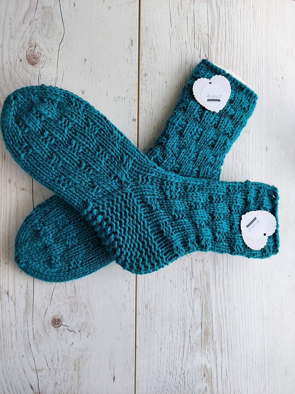 Миниатюра: Sehr warme dicke Merino-Socken. Strickparadies-Geschenke -Socken