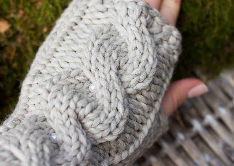 Миниатюра: Zopfstulpen für Mädchen -Strickparadies-Rottenacker-Kinderstulpen