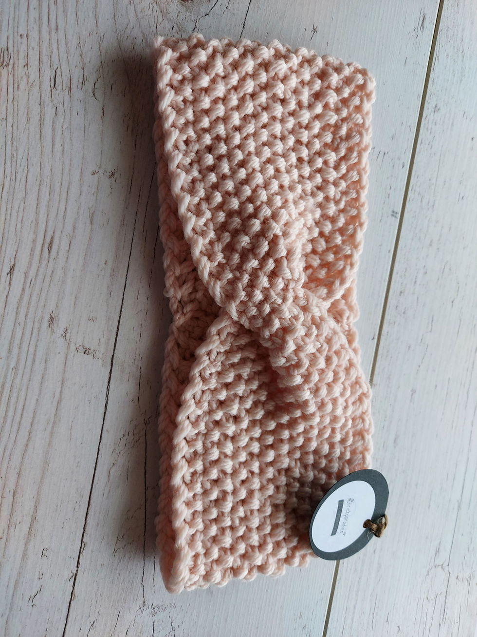 Миниатюра: Stirnband-Merino mit Strickmuster 