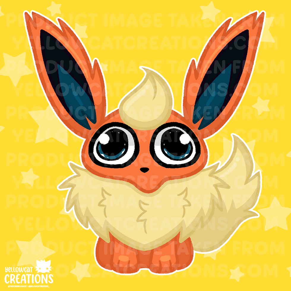 Thumbnail: Fire Eeveelution - Goober Keychain