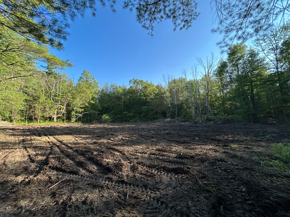 1/2 acre food plot cleared and graded