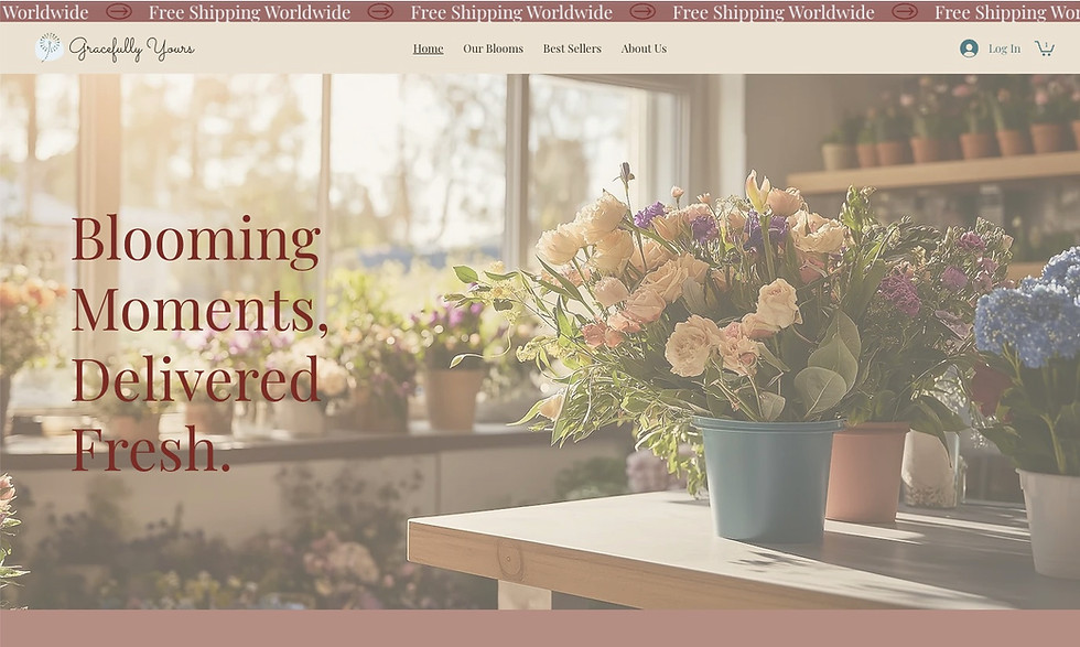 Flower Shop Website Thumbnail