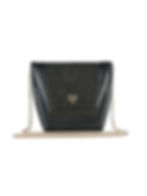 Black leather bag