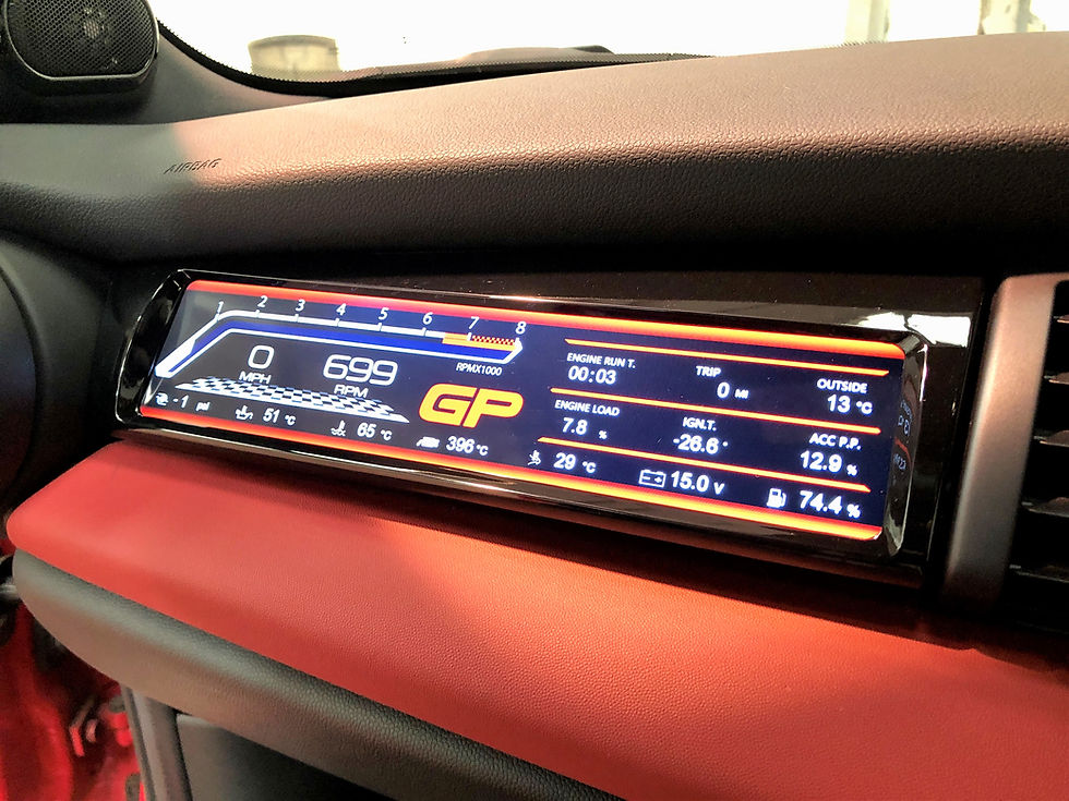 Thumbnail: GEN 3 MINI Cooper F55 F56 F57 LCD Passenger Sport Display RHD Version