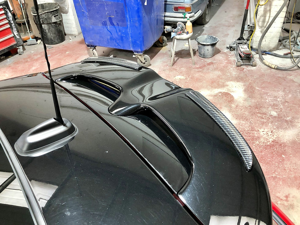 Thumbnail: GEN 3 MINI Cooper F55 F56 JCW Pro Carbon Fibre Roof Spoiler Extensions