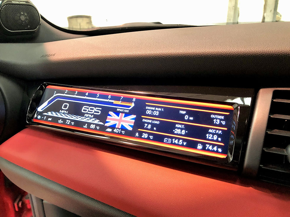 Thumbnail: GEN 3 MINI Cooper F55 F56 F57 LCD Passenger Sport Display RHD Version