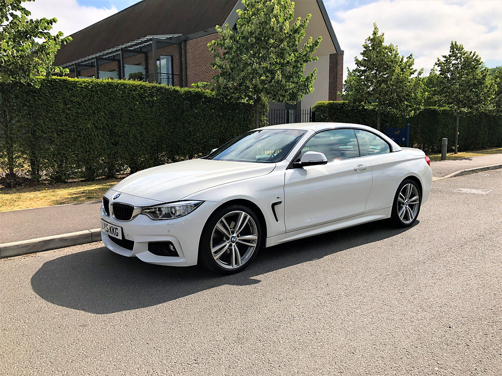 Thumbnail: 2015 | Alpine White BMW 420d M Sport 2.0 Convertible | £20,000