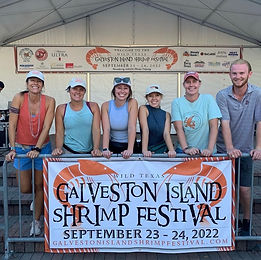 Sofia Faus at the Galveston Island Shrimp Festival with co-workers