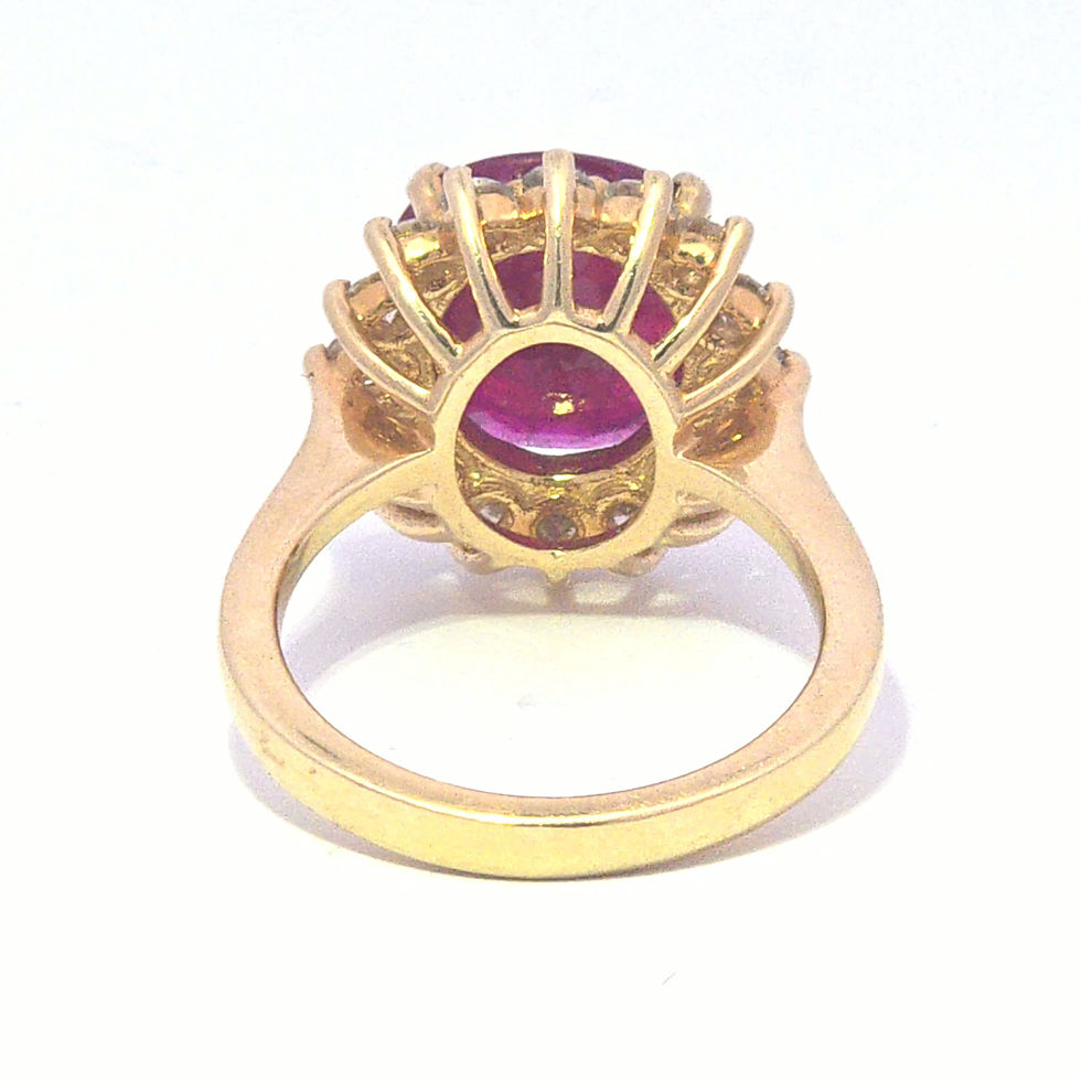 Thumbnail: 5.77 cts GIA Certified Heated Burma Ruby Ring