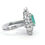 Thumbnail: 1.66 cts GIA Certified Brazilian Natural Benzyl Emerald & Diamonds Ring