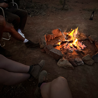 Fireplace in the bush