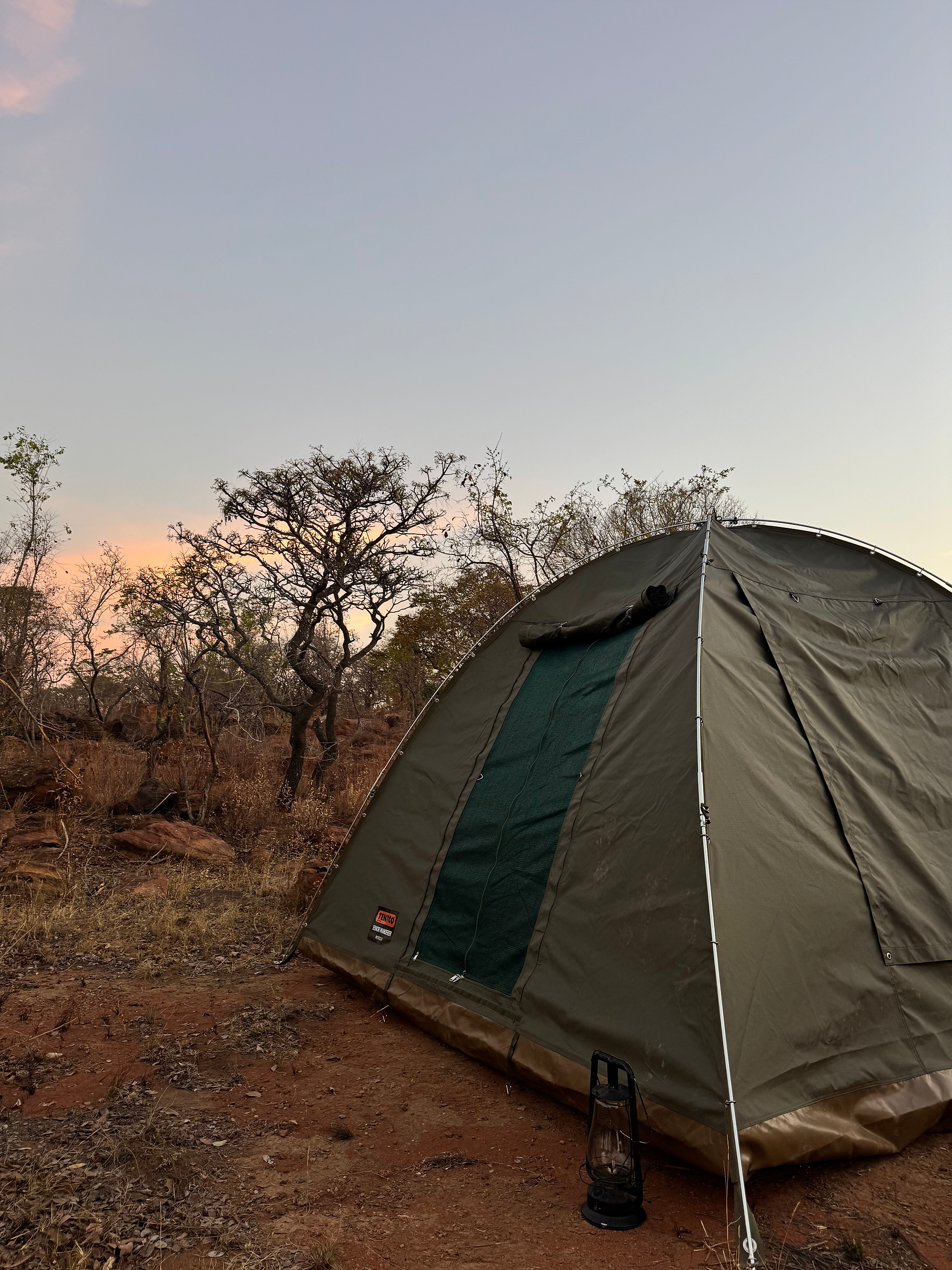 Sleepout in the African bush