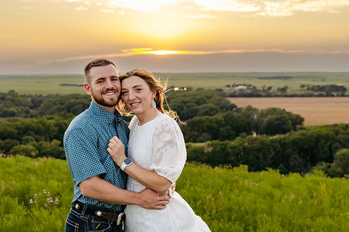 Golden Hour Photo of Couple in Wichita, KA