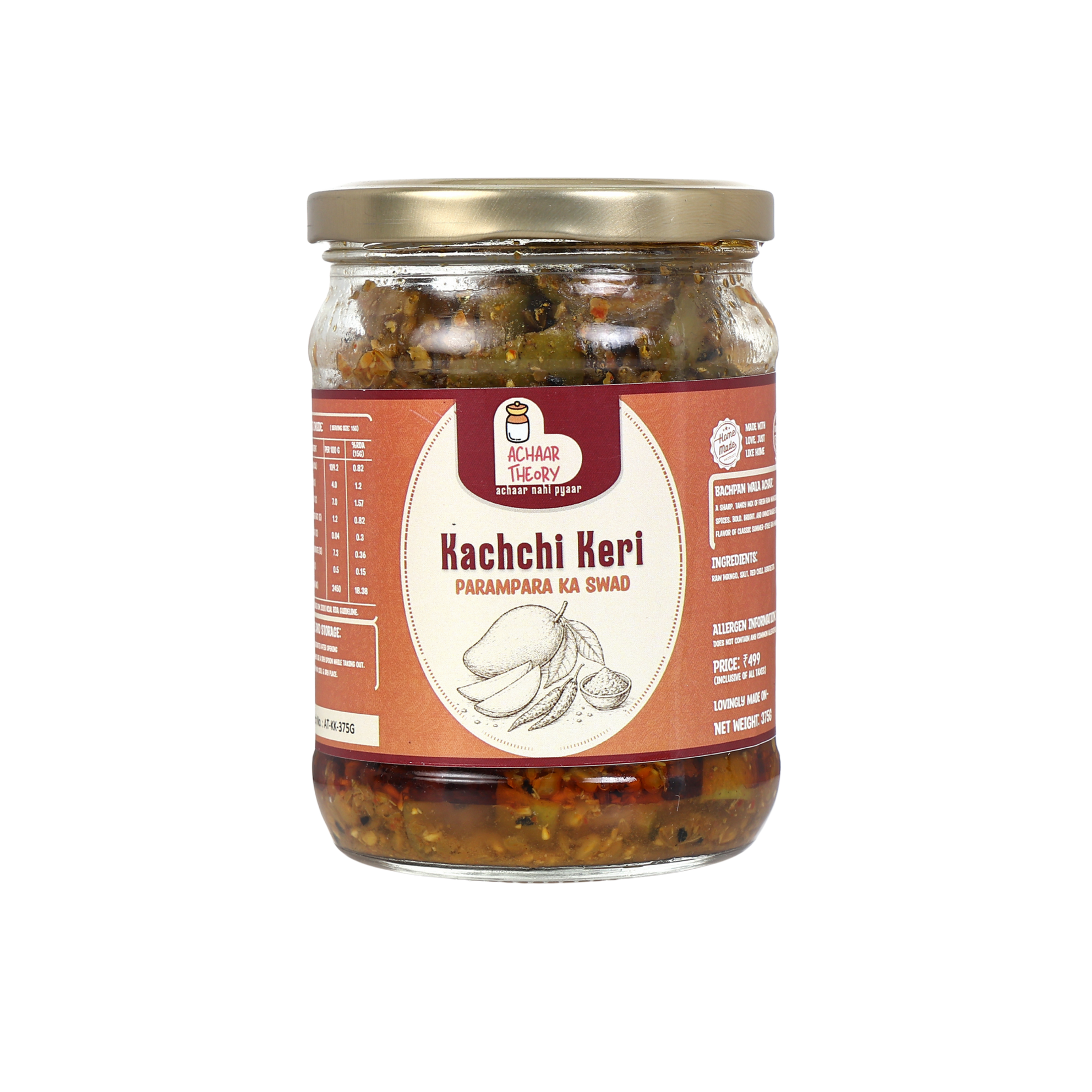 Achaar Theory Raw Mango Pickle Without Seed - Hing Wala Kacche Aam ka Achaar