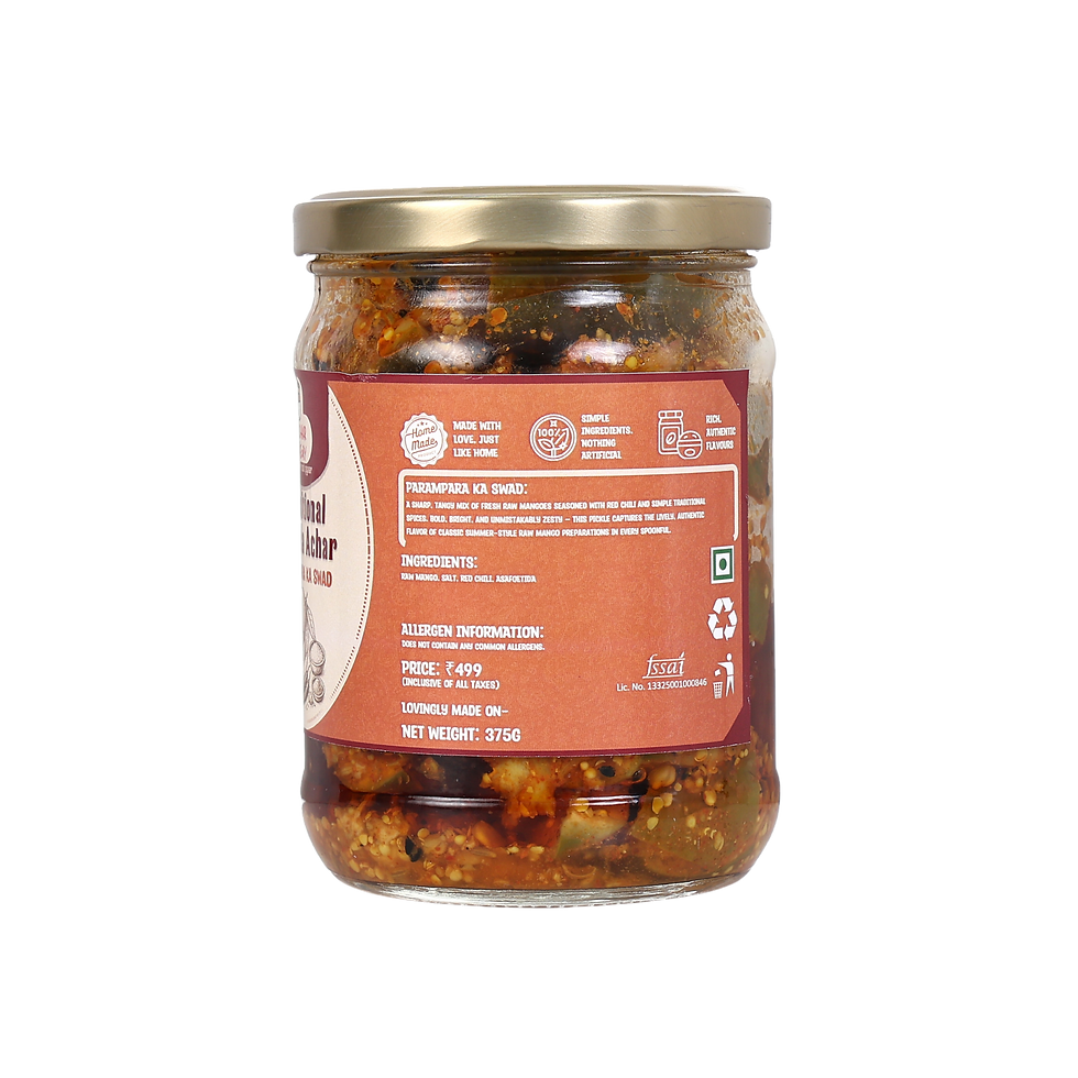 Thumbnail: Achaar Theory Traditional Aam Ka Achaar (with seed) | Low Oil & Crunchy & Fresh