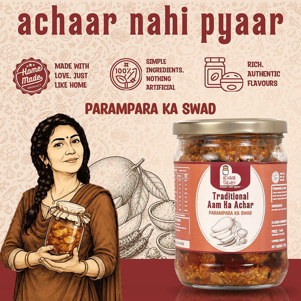 Thumbnail: Achaar Theory Traditional Aam Ka Achaar (with seed) | Low Oil & Crunchy & Fresh