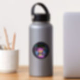 High Sticker on Bottle Front View