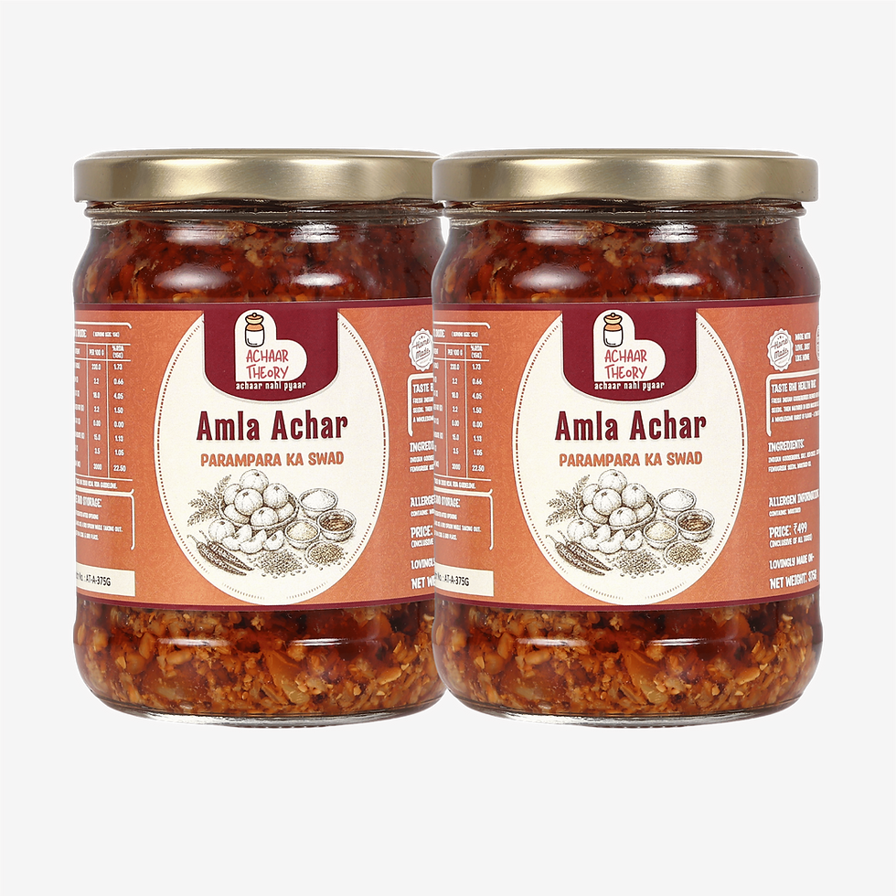 Thumbnail: Achaar Theory Tangy & Spicy Amla Pickle Low Oil & No Artificial Preservatives 