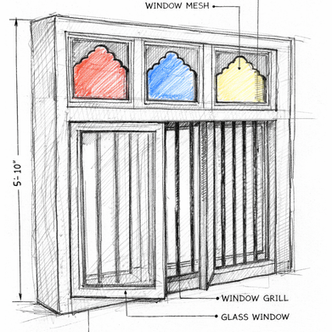 Window detail | Mira Illam | Reha Design Studio
