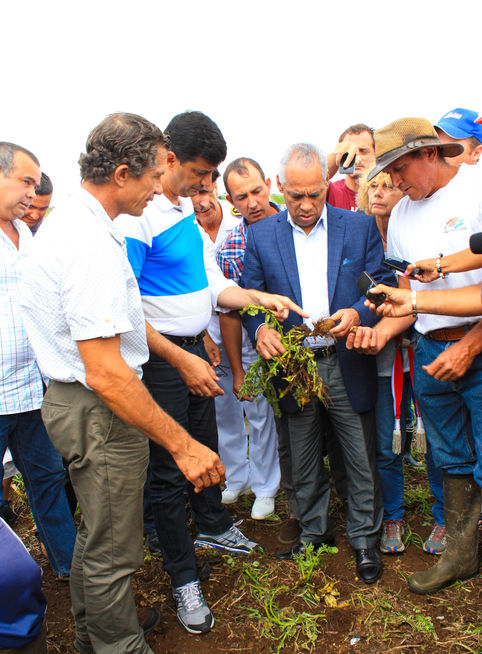 Janvier 2014. Le 2 janvier 2014, La Réunion passe en alerte rouge à 10h. Toute circulation et sortie sont interdite. Le centre du cyclone tropical Bejisa étant situé à 160km au Nord-Ouest de La Réunion. Depuis le 31 décembre 2013, le département de l’océan indien est placé en pré-alerte cyclonique. Le mur de l'œil du cyclone effleure le Sud-Ouest de l’île, transitant à une dizaine de kilomètres de la pointe de Trois Bassins. Des rafales de 140 km/h sont observées entre le Port (ouest) et Saint-Pierre (sud). Dans les hauteurs de l’île, les vents ont été plus forts avec 159 km/h à la Plaine des Palmistes jusqu’à 178 km/h à Bellecombe-Jacob, du côté du volcan. Les précipitations sont abondantes : plus de 1000 mm en 48h dans le centre de l’île, à Cilaos. La houle cyclonique atteint des valeurs maximales sur le littoral Nord et Nord-Ouest avec des vagues de 10 à 11 mètres. Vendredi 3 janvier 2014 à 9h, l’alerte rouge est levée et laisse place à la phase de sauvegarde. C’est le moment de lister les dégâts. Les agriculteurs sont le plus touchés et le ministre des Outre-Mer, Victorin Lurel leur rend visite. © Véronique Tournier