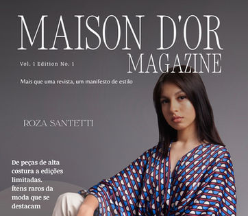 1a. edição da Maison D'Or Magazinecontemporânea Maison D'or Magazine.