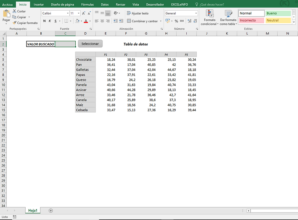 Seleccionar celdas específicas con macros VBA, funcionalidad que puede requerirse en un sistema de gestión y control de inventarios de producción con Excel y VBA