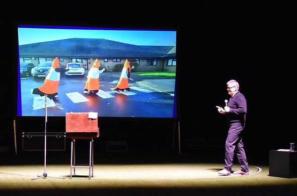 Paul Dix sharing images from schools in Live in London