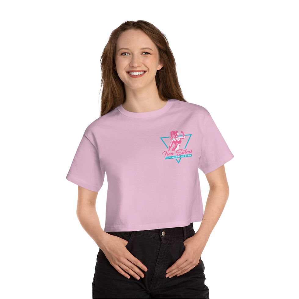 Thumbnail: Champion Cropped T-Shirt, Fitness Apparel, Iron Sisters Shirt